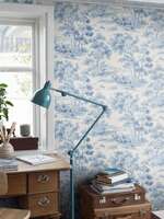 Countryside Morning - Blue & White