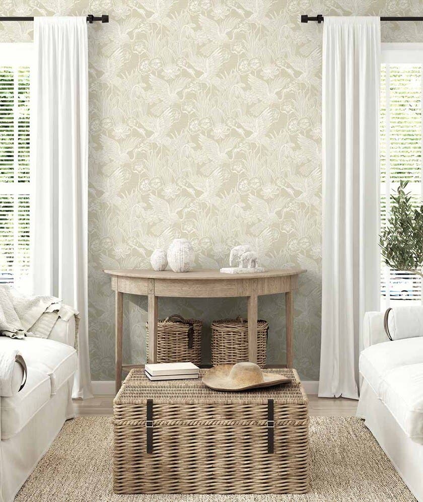 Peel & Stick Floral Heron Sand NW54505
