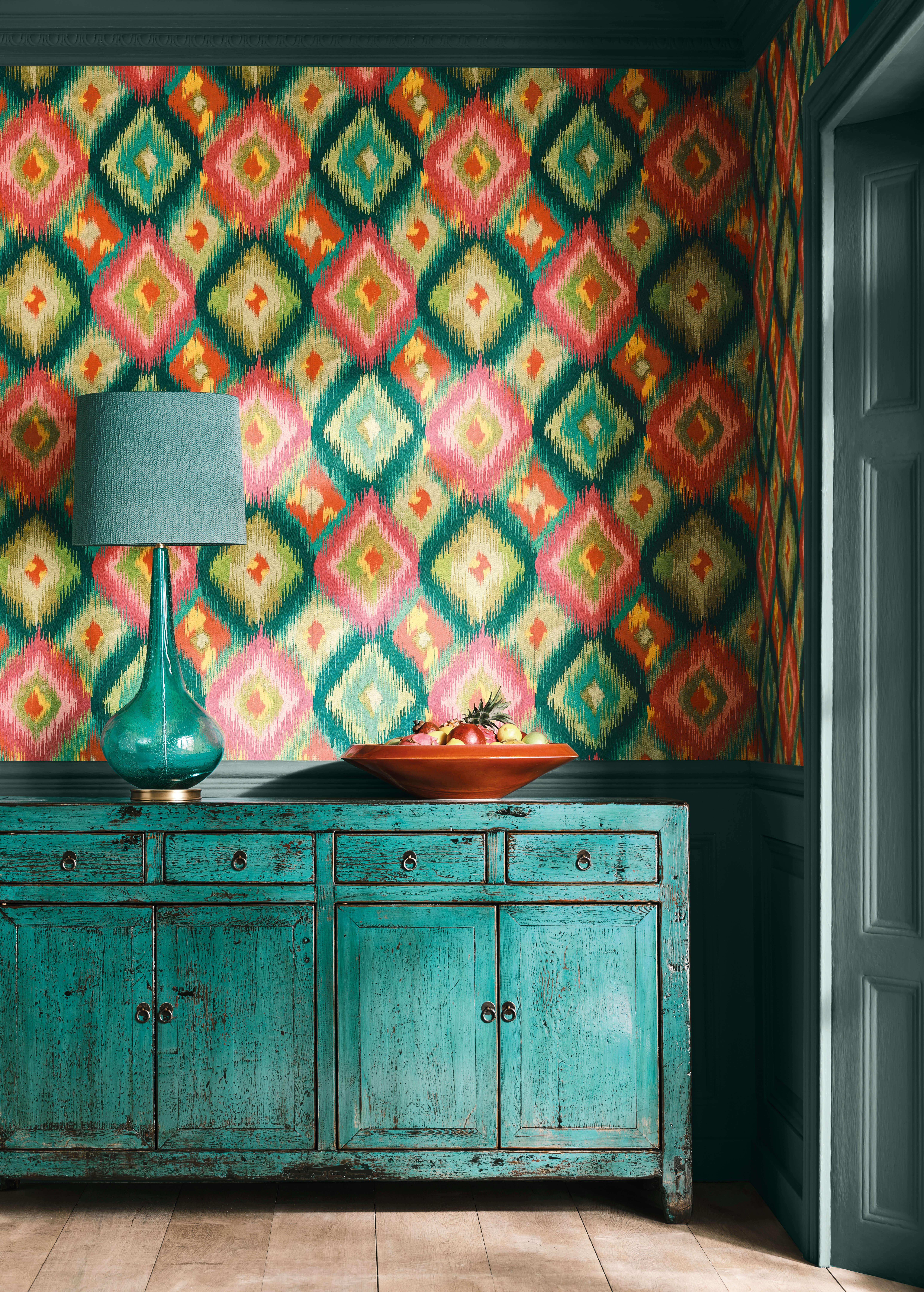 Osborne & Little - Xanadu Teal Pink