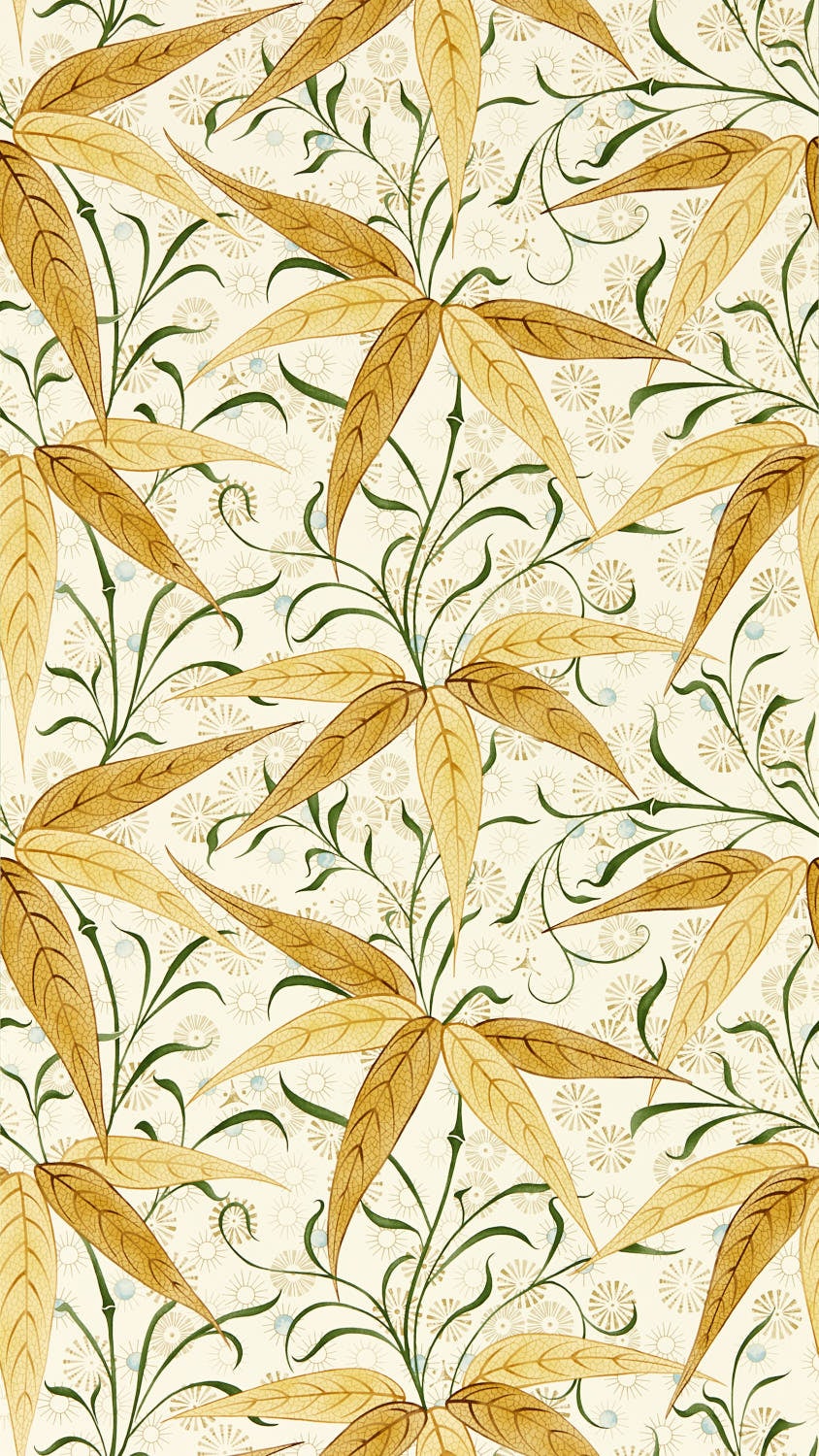 Morris & Co - Bamboo Sunflower Morris and Friends Wallpa