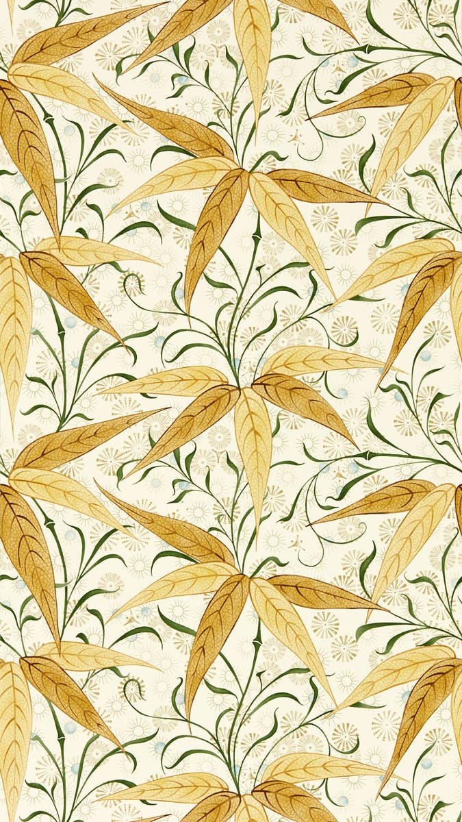 Morris & Co - Bamboo Sunflower Morris and Friends Wallpa