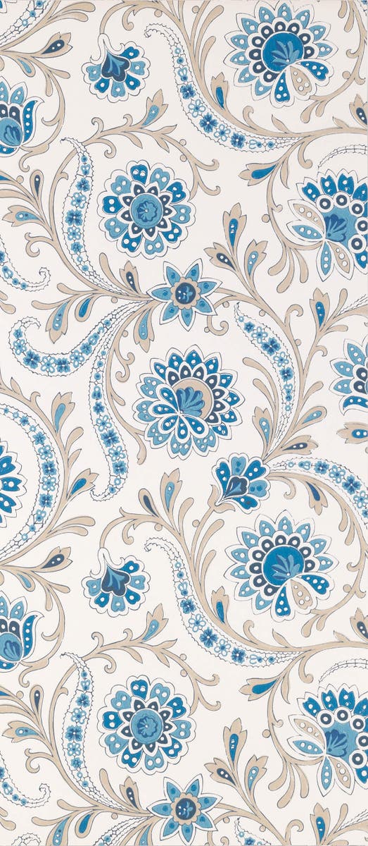 Nina Campbell - Bonnelles Blue/Taupe