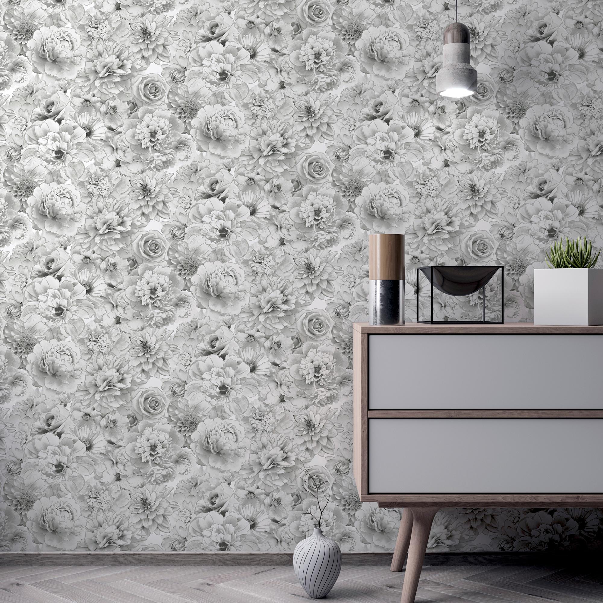 Glitter Bloom Silver