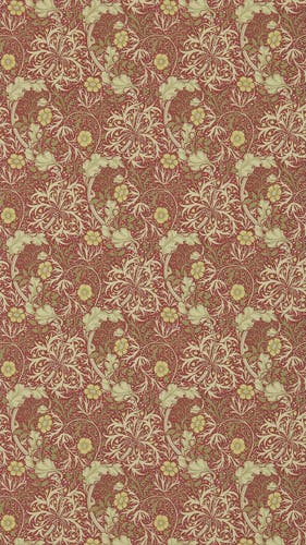 Morris & Co - Morris Seaweed Red/Gold Morris 160th Anniversary