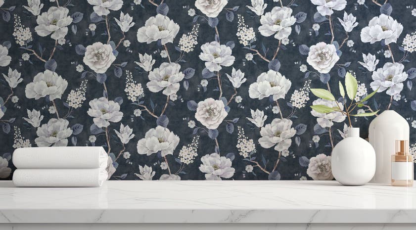 Ashley Floral Navy