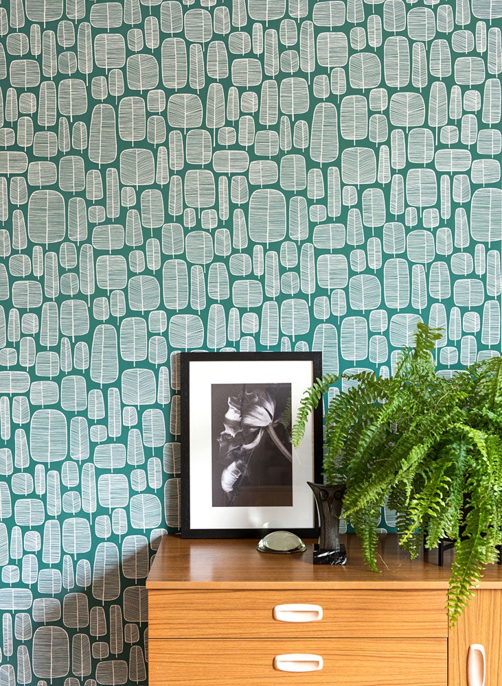 Midbec Tapeter - Little Trees Emerald