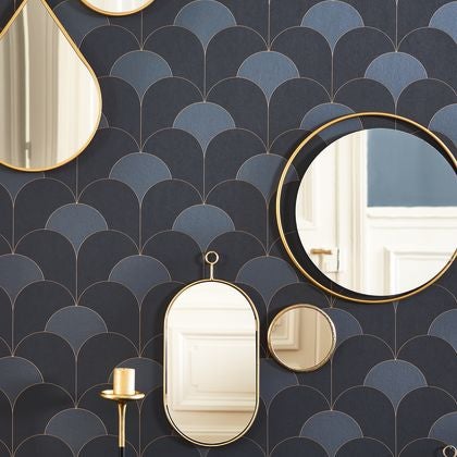 Casadeco - Theatre Bleu Orage Twenties