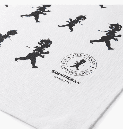 Kökshandduk 50x70 cm Vit/Svart