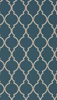 Empire Trellis Indigo/Linen
