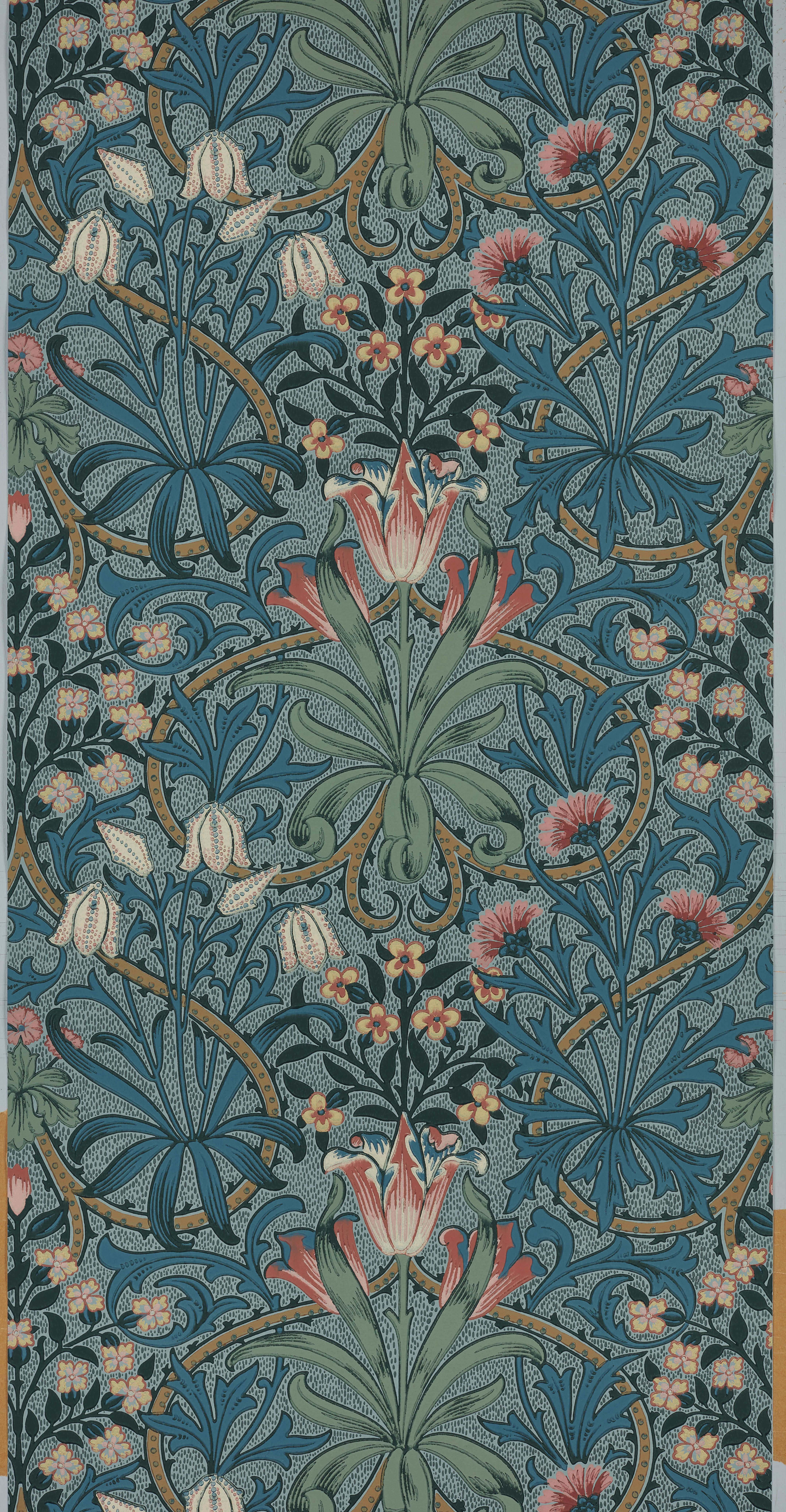 Morris & Co - Woodland Weeds Rose/Woad