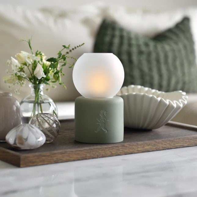 Värmeljuslykta Globe Grön