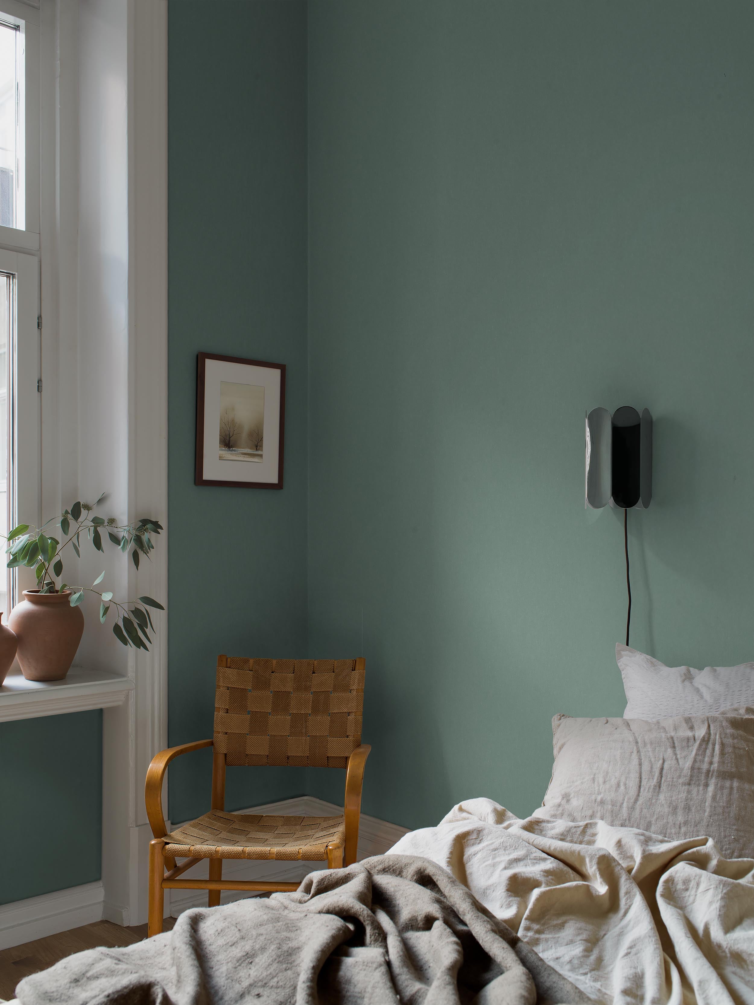 Boråstapeter - Teal Linen