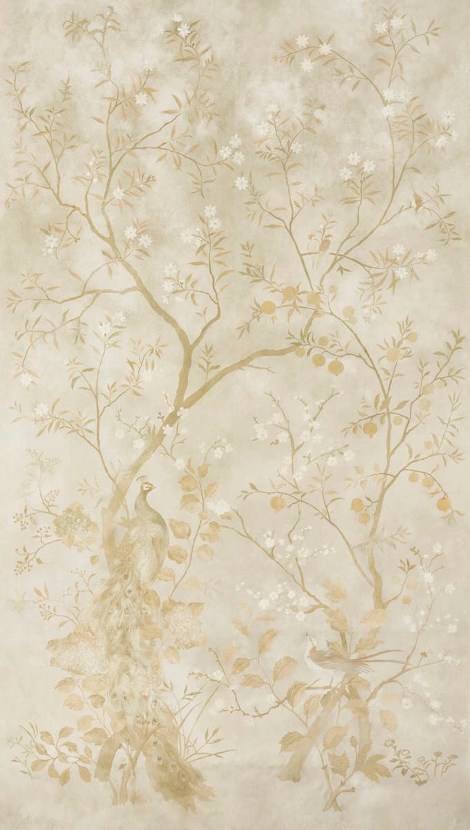 Zoffany - Rotherby Old Gold Kensington Walk Wallpaper