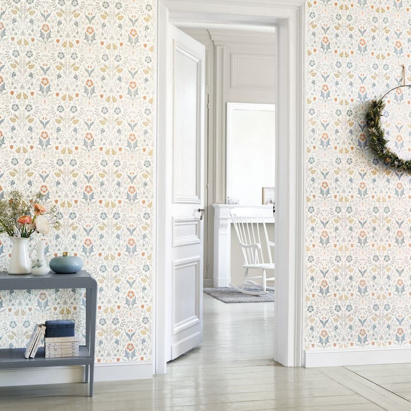 Casadeco - Archibald Bleu Givre Arts & Crafts