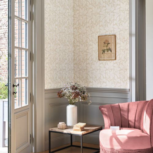 Casadeco - Acanthe Beige Lin Arts & Crafts