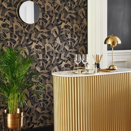 Casadeco - Music Hall Noir Dore Twenties