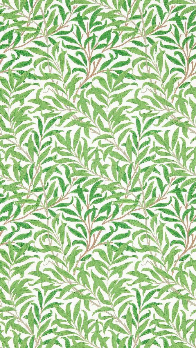 Morris & Co - Willow Boughs Leaf Green Simply Morris Wallpapers
