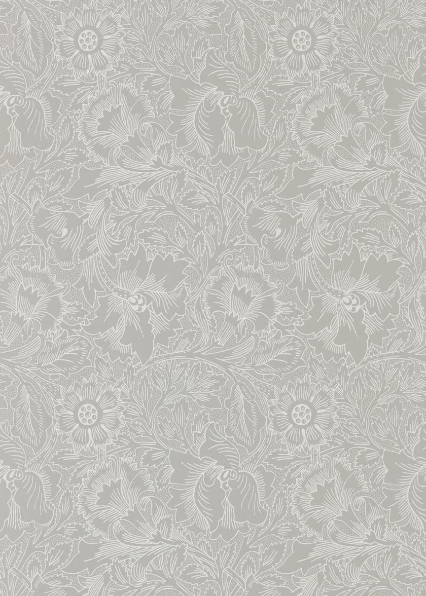 Pure Poppy Dove/Chalk Morris Pure Wallpapers