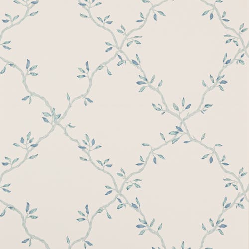 Colefax and Fowler - Leaf Trellis Old Blue