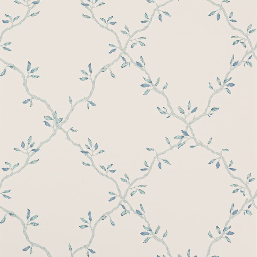 Colefax and Fowler - Leaf Trellis Old Blue