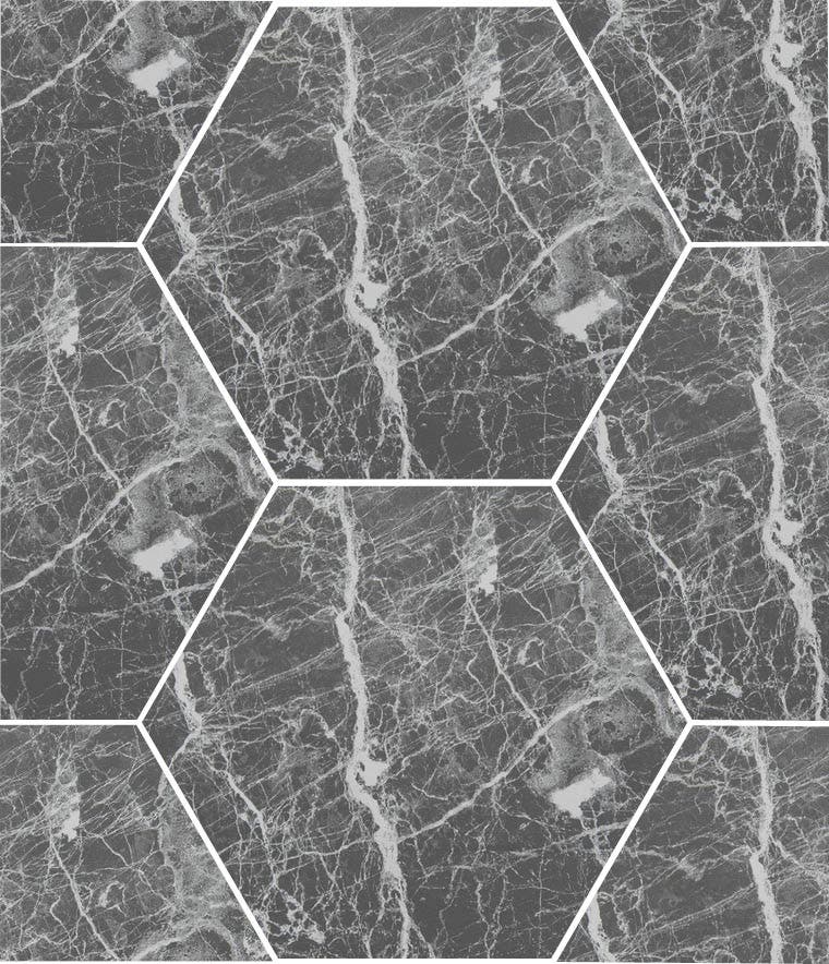 Marriott Marquina hex 14x16,3