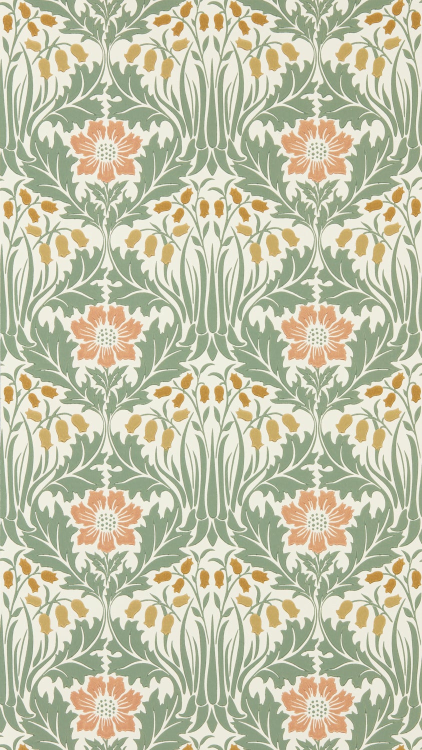 Morris & Co - Woodbell & Anemone Rose Sage