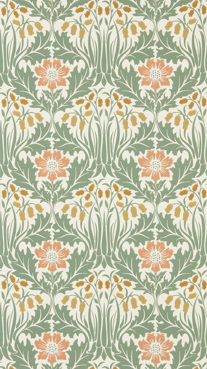 Morris & Co - Woodbell & Anemone Rose Sage