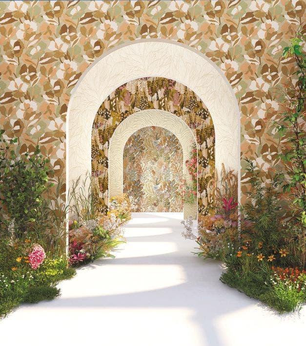 Casamance - Amaryllis Nude/Lichen Jardin Félicia