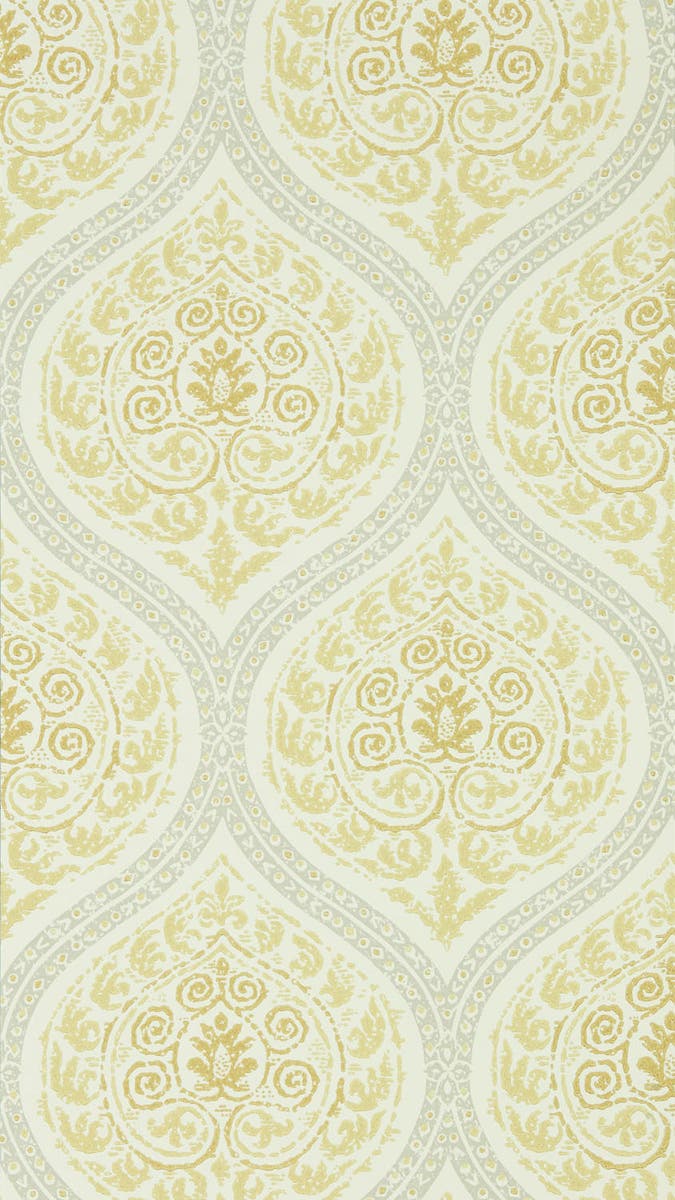Sanderson - Madurai Lemon Caspian Wallpapers
