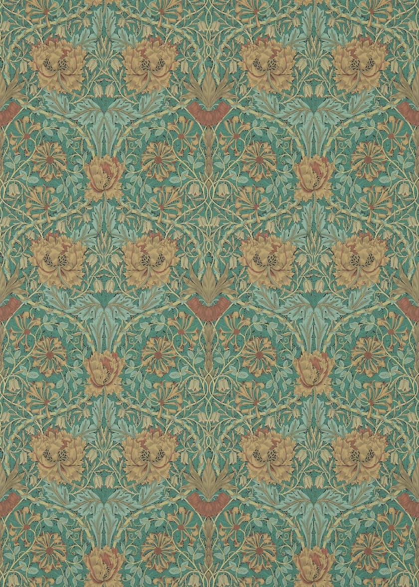 Morris & Co - Honeysuckle & Tulip Emera Morris and Friends Wallpa