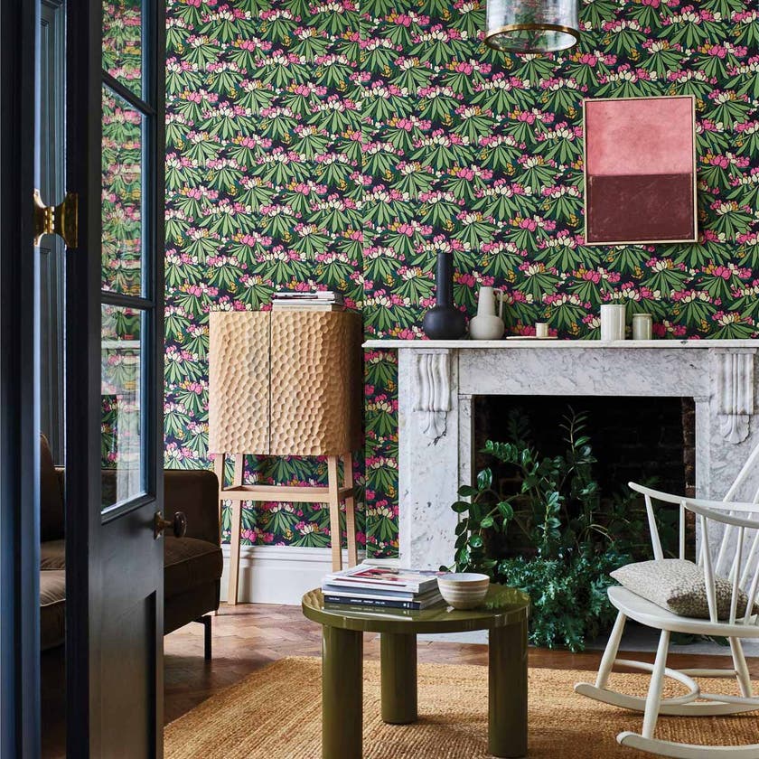 Carma - Rhododendron magenta V&A Decorative Papers 2