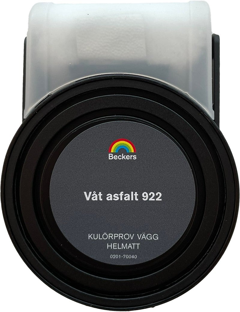Beckers Kulörprov Helmatt 55ml Våt asfalt 922 0,055 L Våt asfalt 922