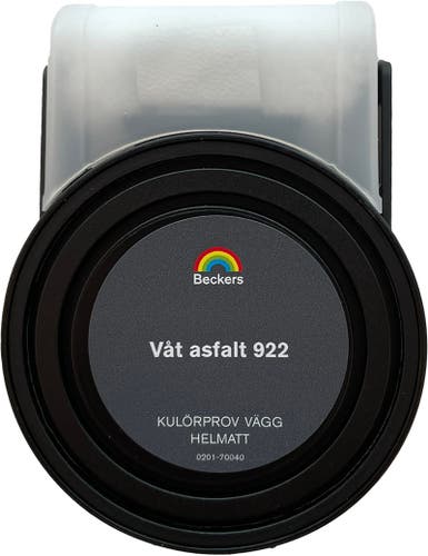 Beckers Kulörprov Helmatt 55ml Våt asfalt 922 0,055 L Våt asfalt 922