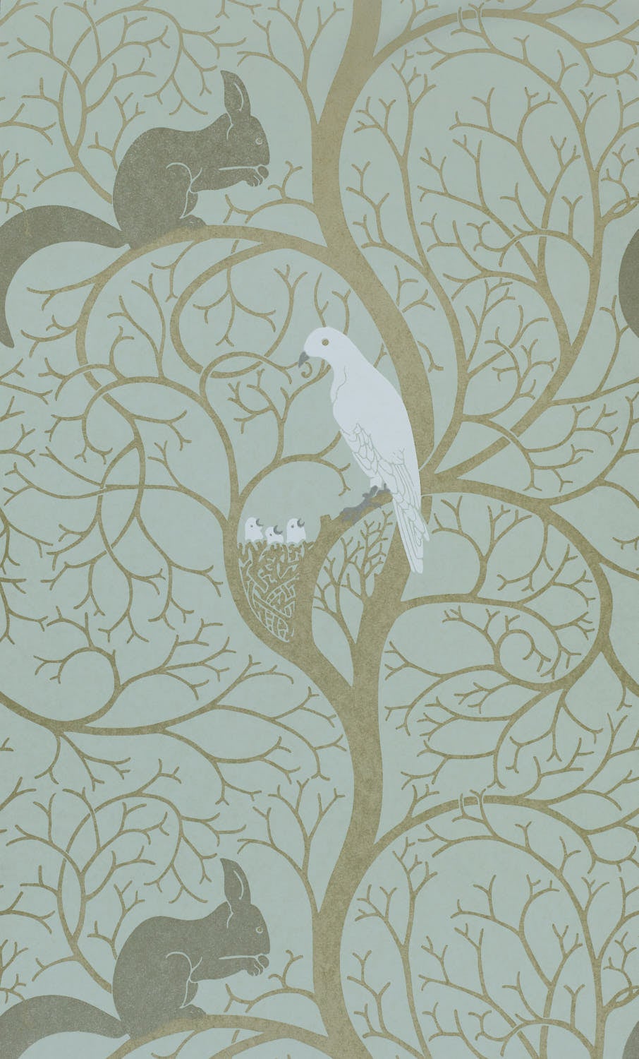 Sanderson - Squirrel & Dove Eggshell/ Sanderson One Sixty Wallp