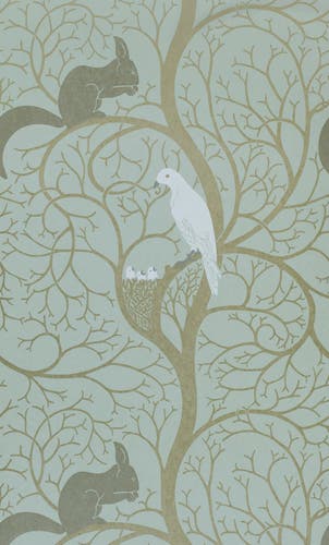 Sanderson - Squirrel & Dove Eggshell/ Sanderson One Sixty Wallp