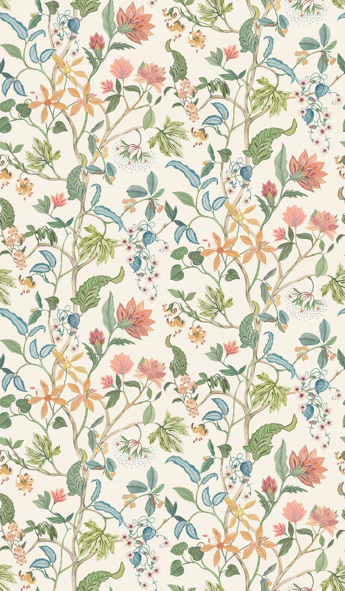 Osborne & Little - Chellah Byzance Chellah Ivory/Blu