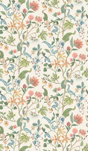 Osborne & Little - Chellah Byzance Chellah Ivory/Blu