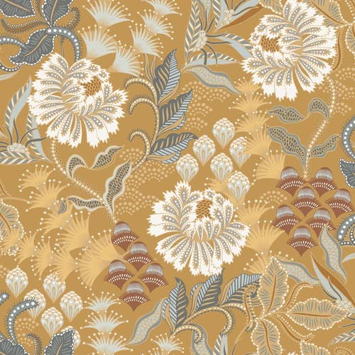 Casadeco - Bloomsbury Jaune Curry Derby