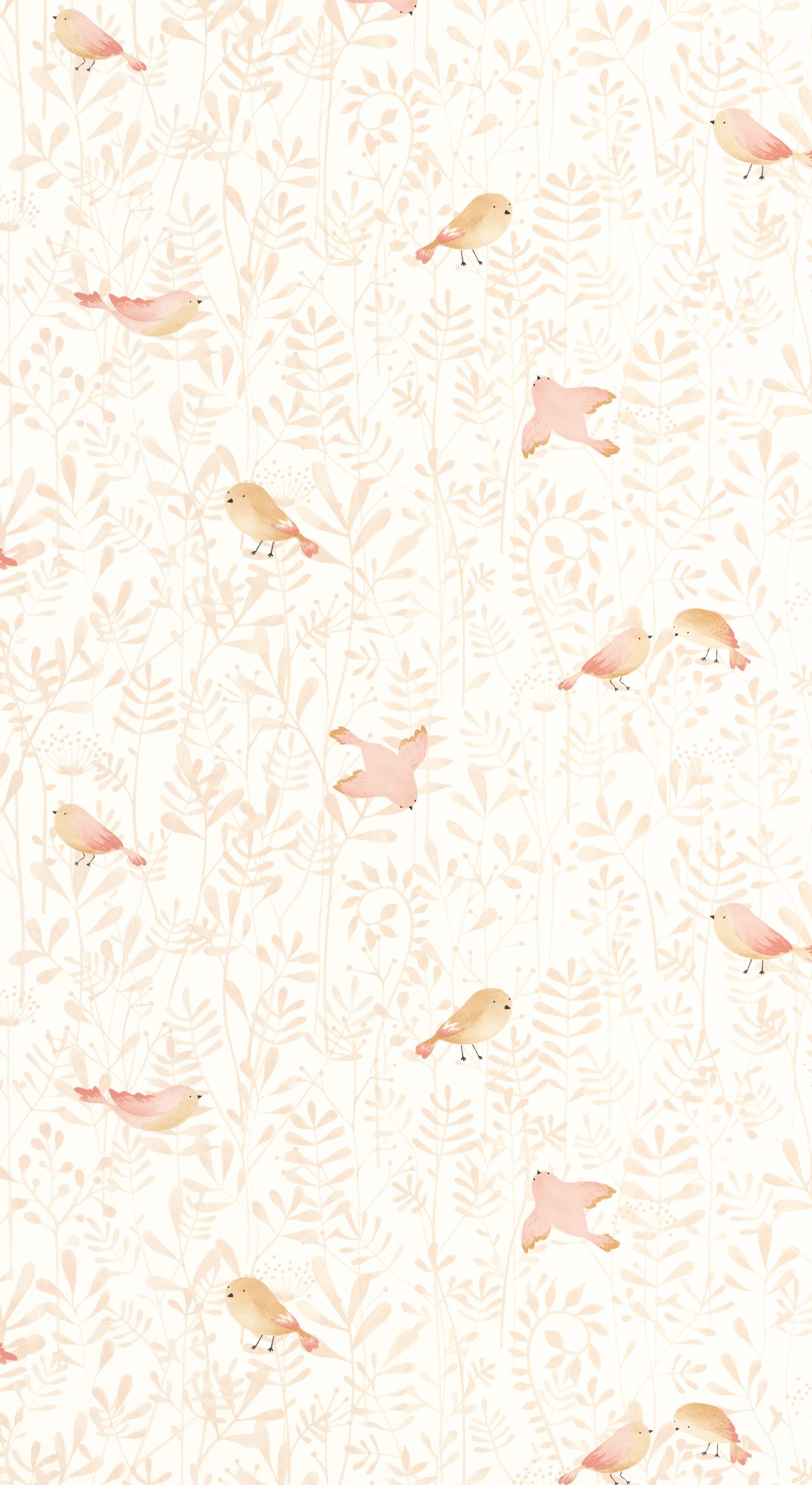 Casadeco - Flying Bird Rose Nude Once Upon A Time