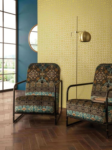 Osborne & Little - Knot Garden Ochre/Gold