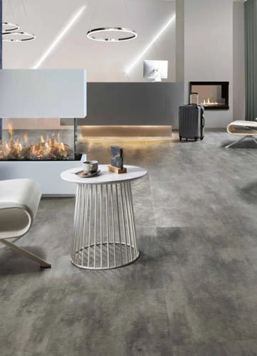 Vinylgolv Floorit - Brick Cement Dark sofTEC 8mm