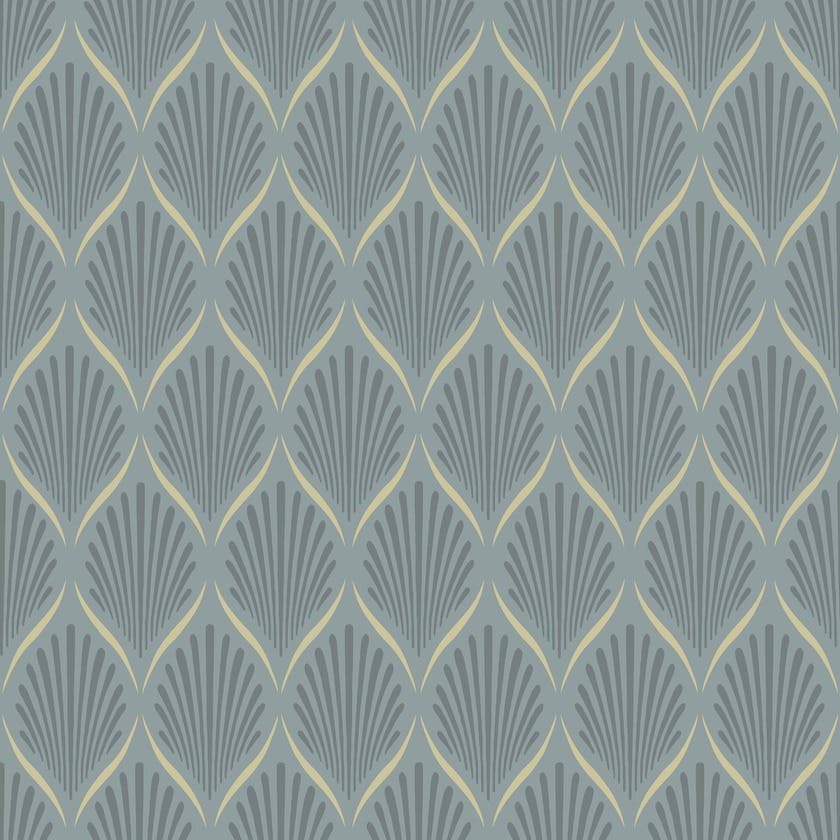 Lilly, Blå Blommor&Blad