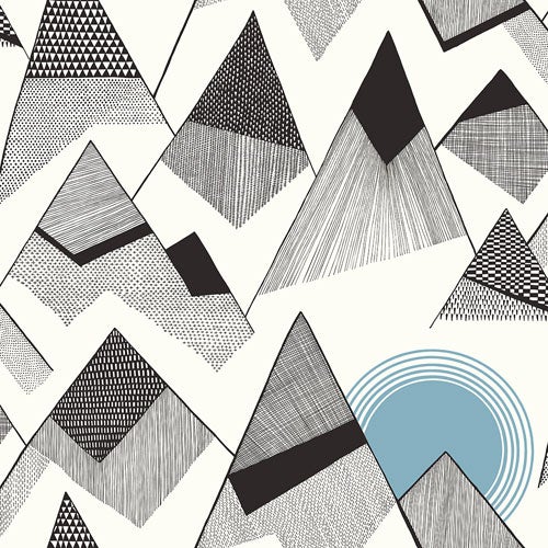 Midbec Tapeter - Mountains Moonlight