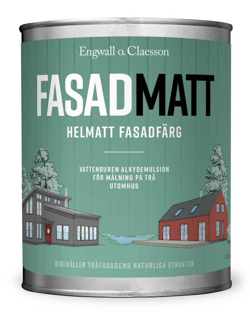 Lasol Fasadmatt 1 L 9330 Röd
