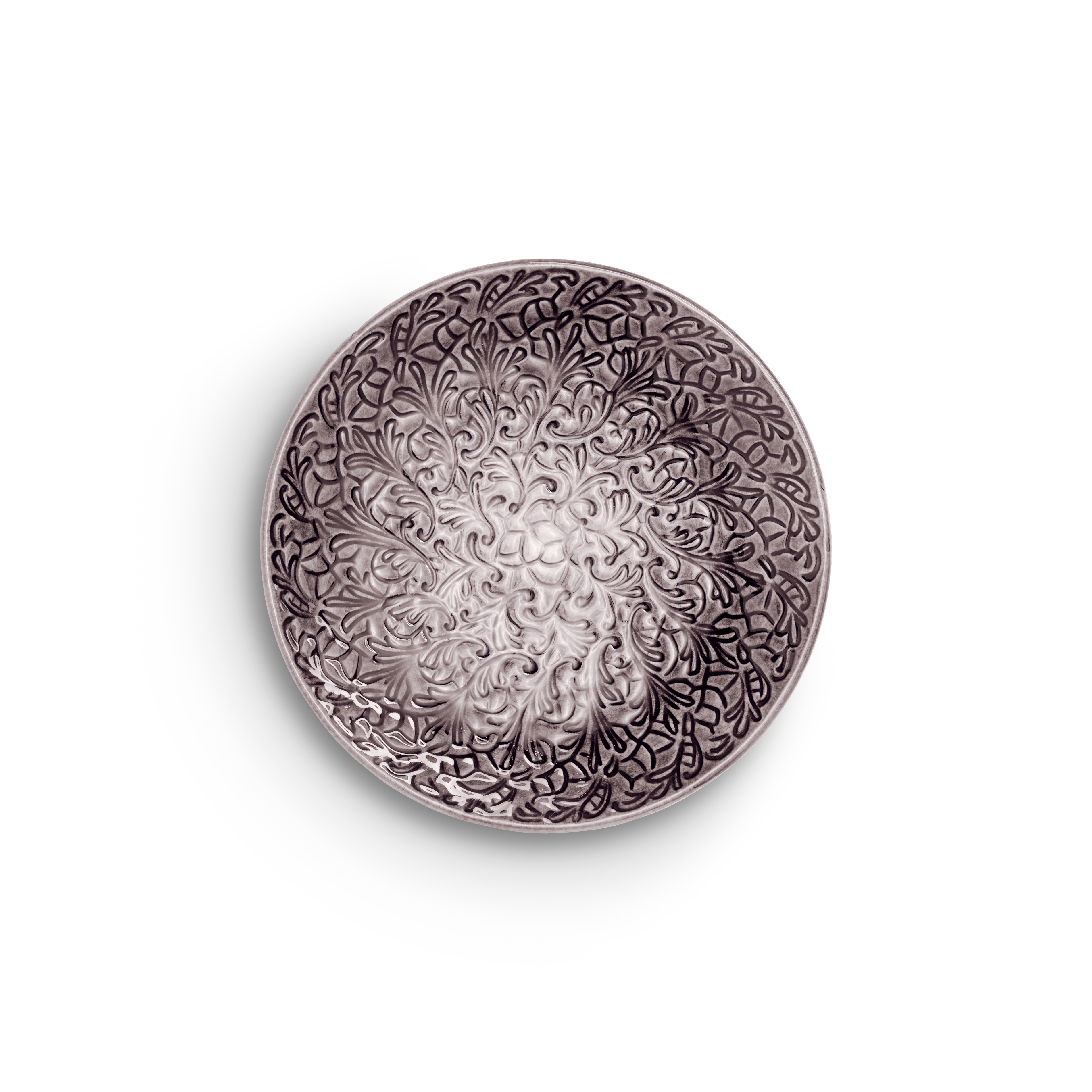 Lace Tallrik 20 cm Plommon