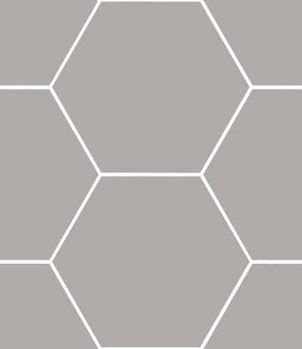 Haze Grå matt hexagon 15x17