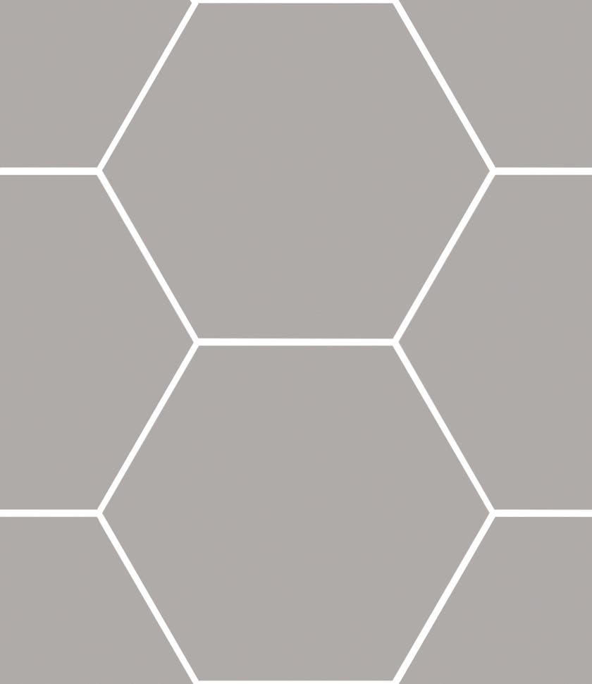 Haze Grå matt hexagon 15x17