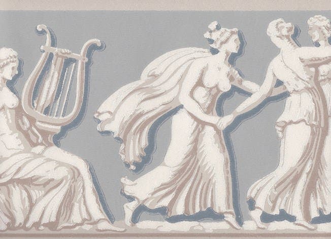 Nio musersbård - Grå/gråblå B10-46