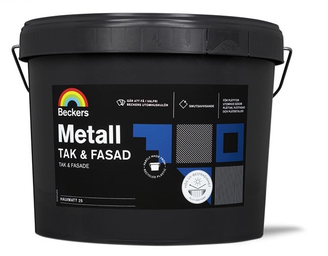 Metall Tak & Fasad 10 L Svart
