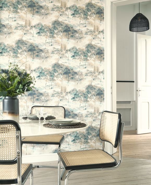 Casadeco - Sila Beige Mastic / Bleu Riverside 4